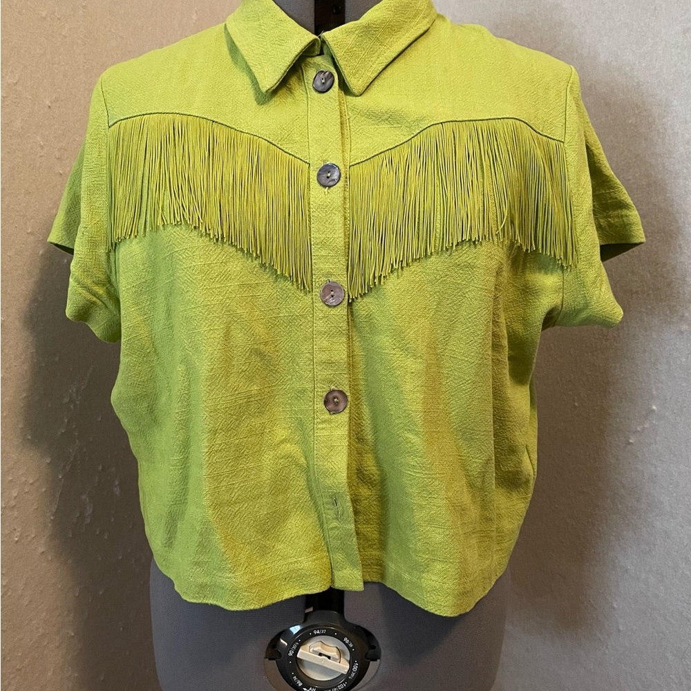 Fashion Brand Company Lime Button Down Shirt